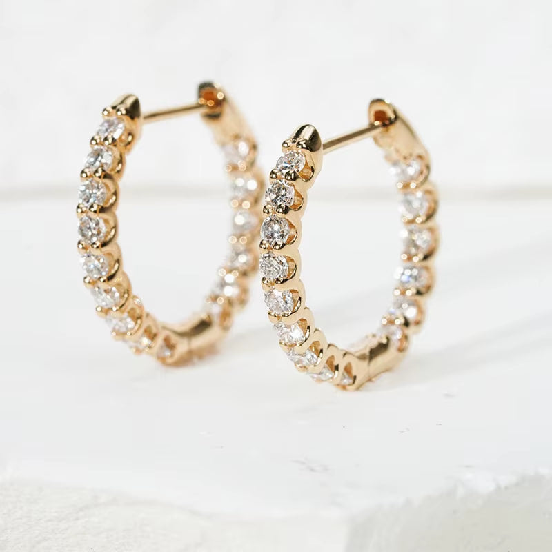 Eternal Diamond Hoop Earrings (1 TCT)