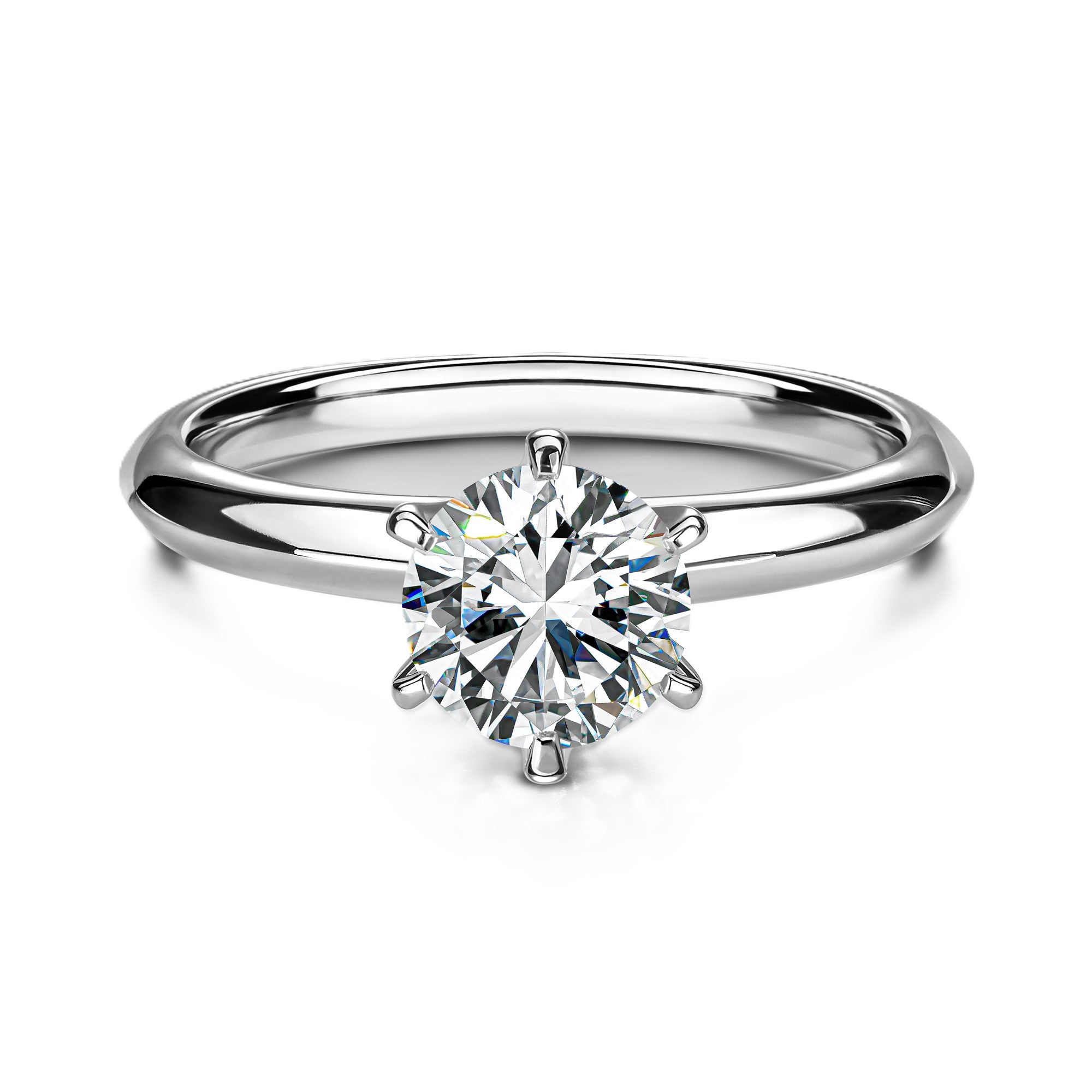 Timeless Round Stone Solitaire Ring