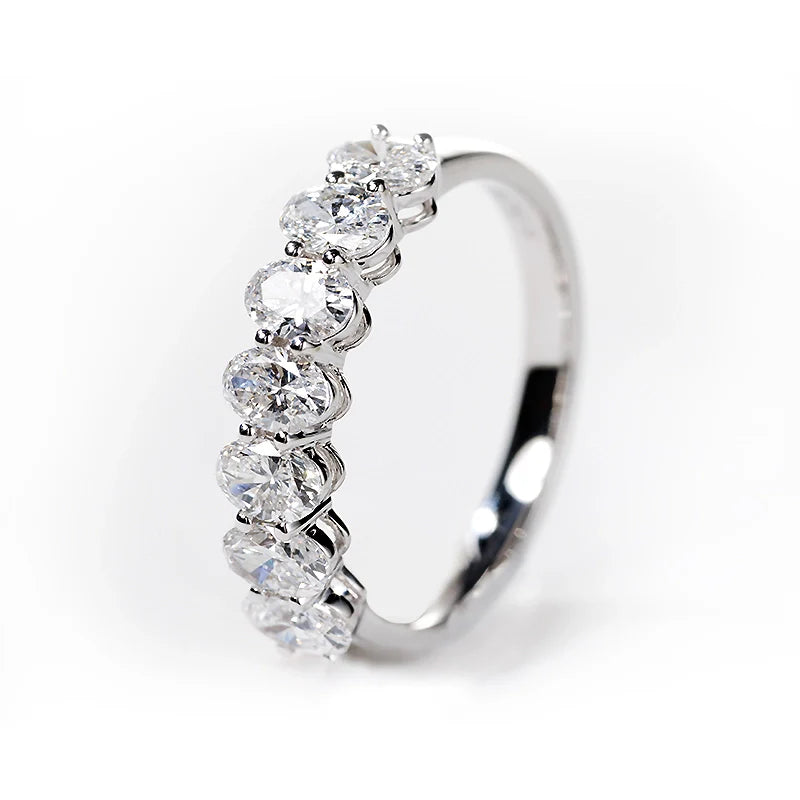 Oval Seven Stone Half Eternity Ring (1.7 TCT)