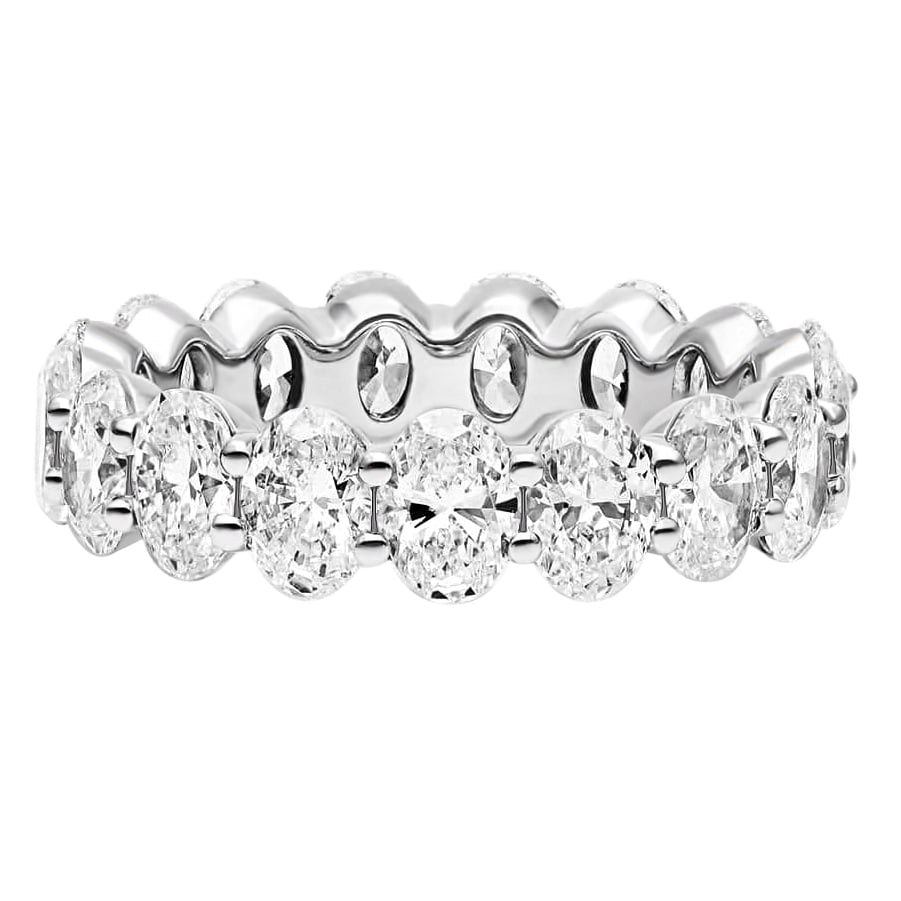 Oval Cut Eternity Diamond Ring (4.5 TCT)