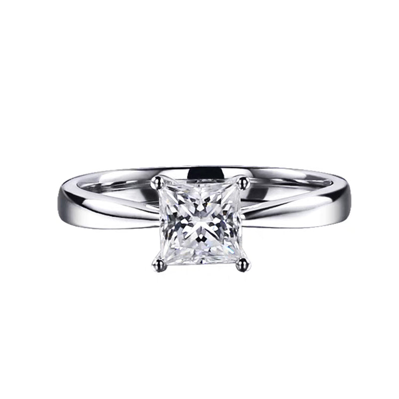 Classic Princess Cut Solitaire Engagement Ring
