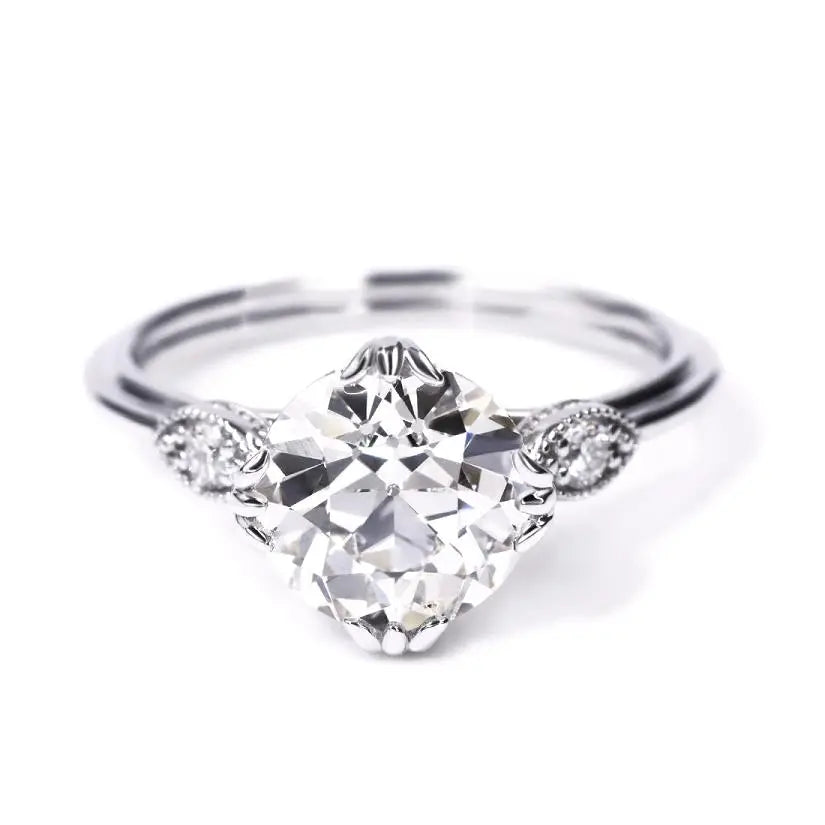 Vintage Old European Cut Solitaire Ring (2.5 CT)