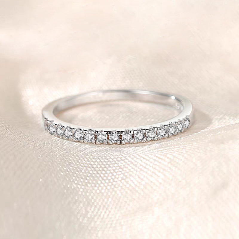 15-Stone Flush Set Diamond Ring