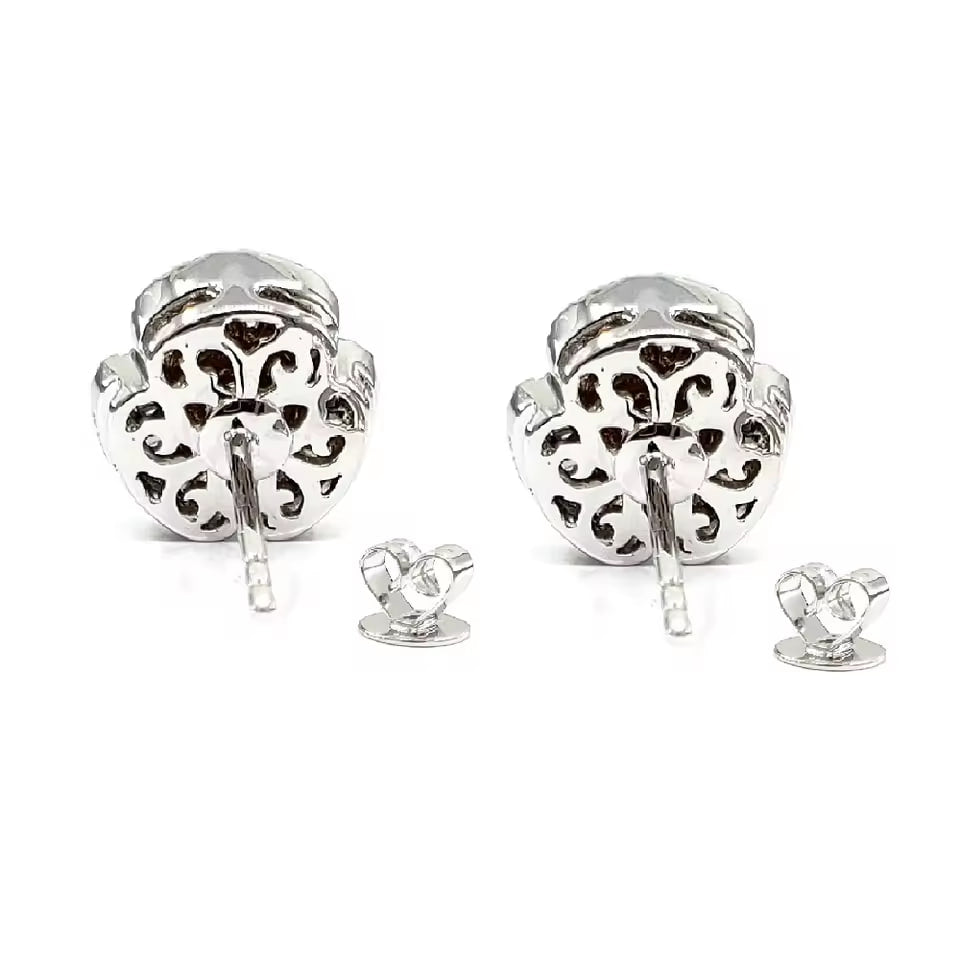 Art Deco Bloom Diamond Earrings (0.63 TCT)
