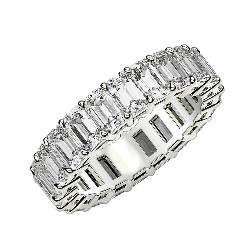 Emerald Cut Diamond Eternity Ring (5.2 TCT)