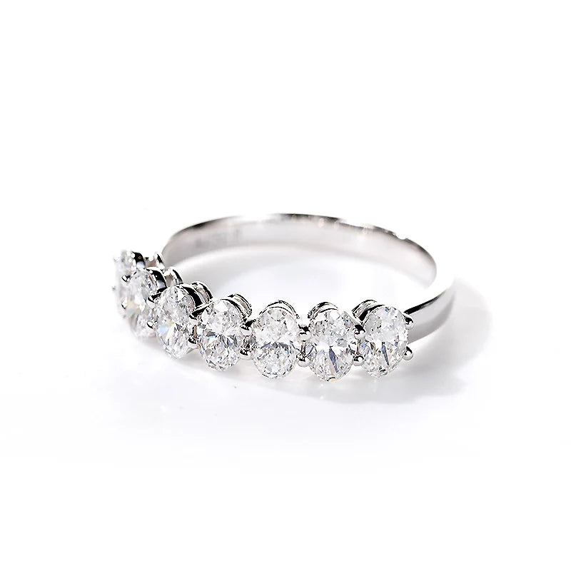 Oval Seven Stone Half Eternity Ring (1.7 TCT)