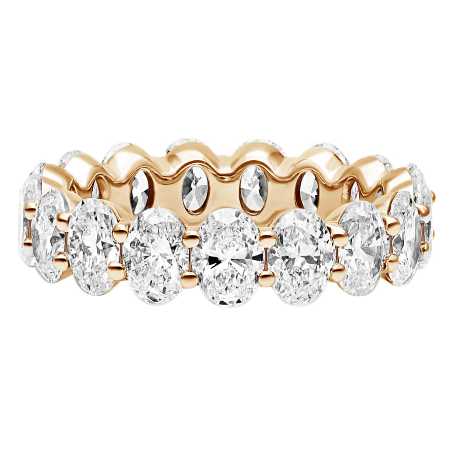 Oval Cut Eternity Diamond Ring (4.5 TCT)