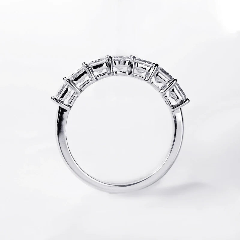 Princess Cut Diamond Half Eternity Ring (2 TCT)