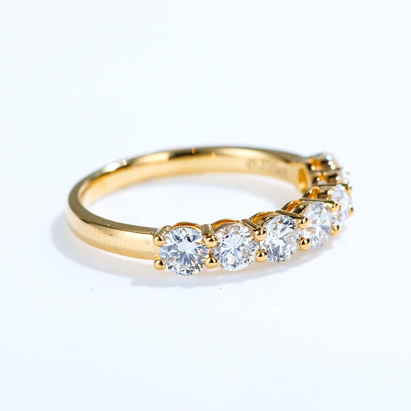 Round Seven Stone Half Eternity Ring (1.1 TCT)