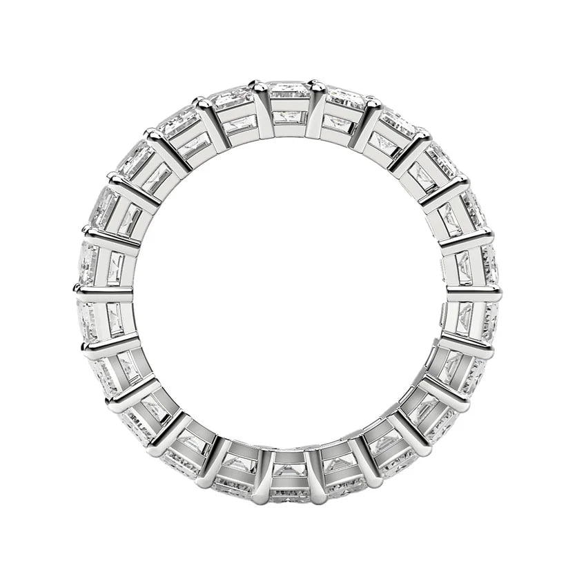 Emerald Cut Diamond Eternity Ring (5.2 TCT)