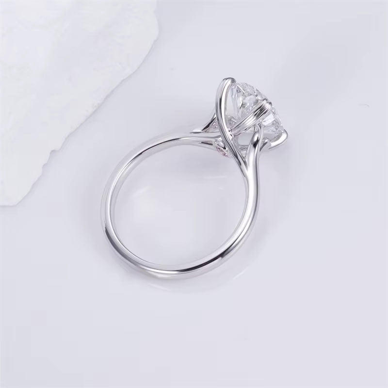 Four Twisted Prong Oval Solitaire (3 CT)