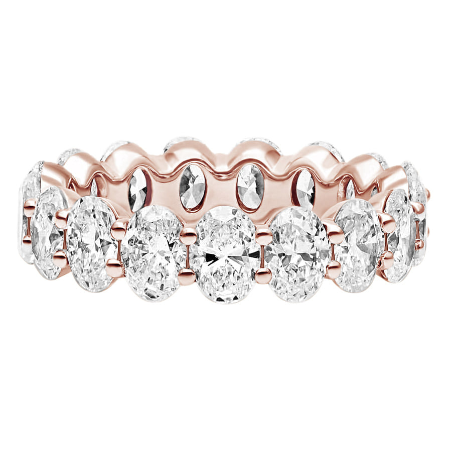 Oval Cut Eternity Diamond Ring (4.5 TCT)