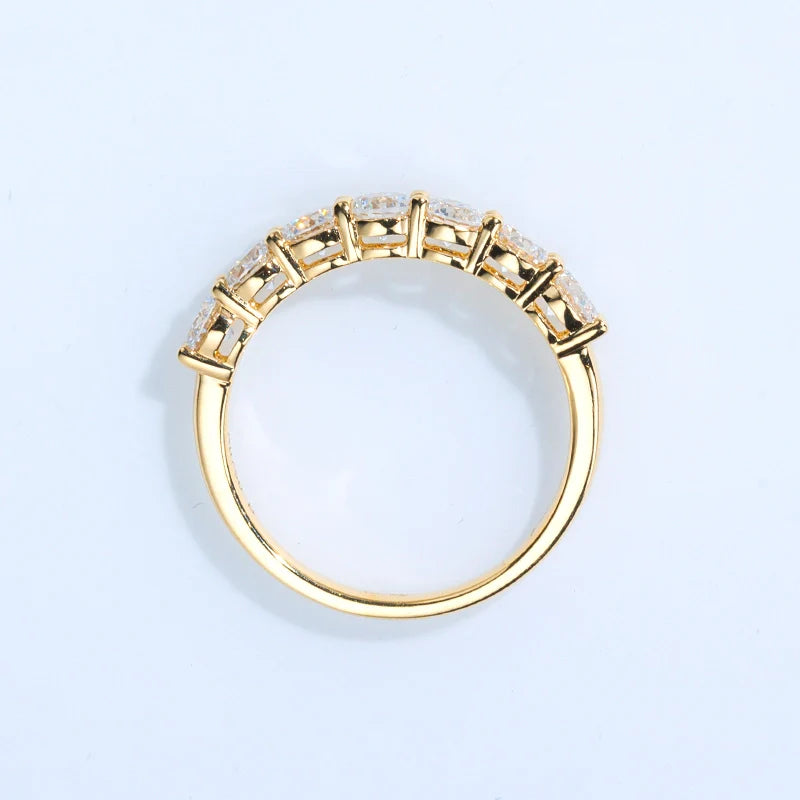 Round Seven Stone Half Eternity Ring (1.1 TCT)