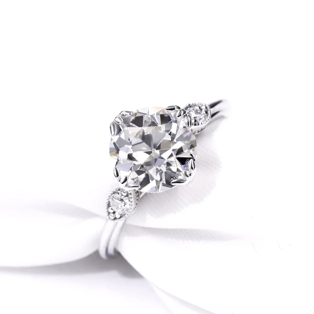 Vintage Old European Cut Solitaire Ring (2.5 CT)