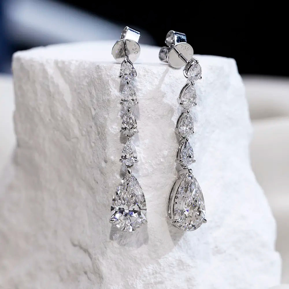 Gradia Graduated Diamond Drop Earrings (4.2 TCT)