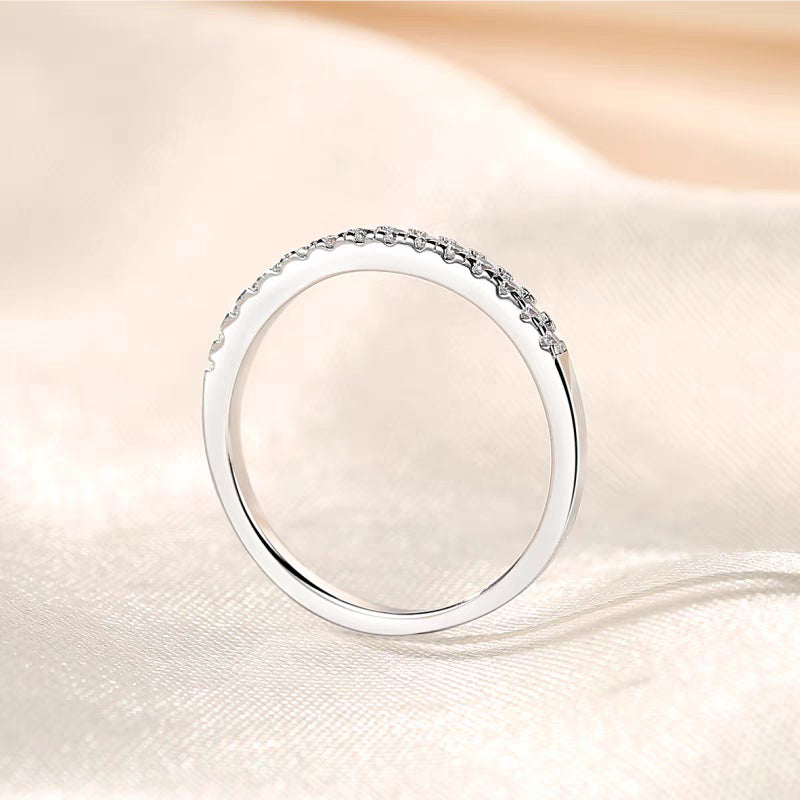 15-Stone Flush Set Diamond Ring