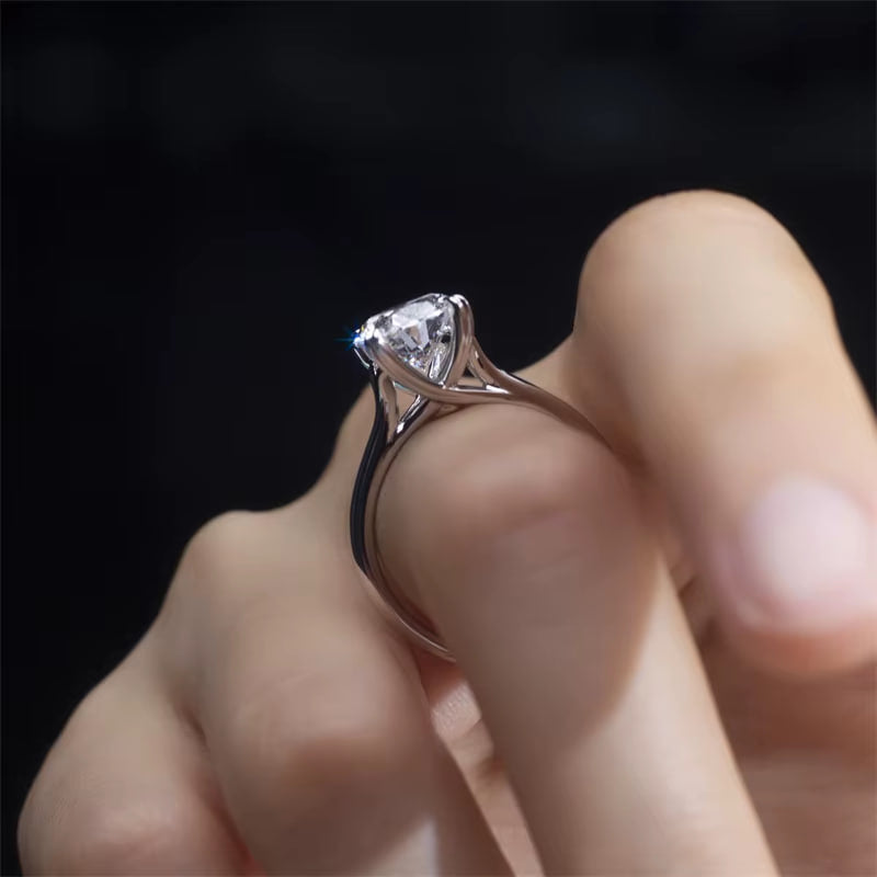 Four Twisted Prong Oval Solitaire (3 CT)