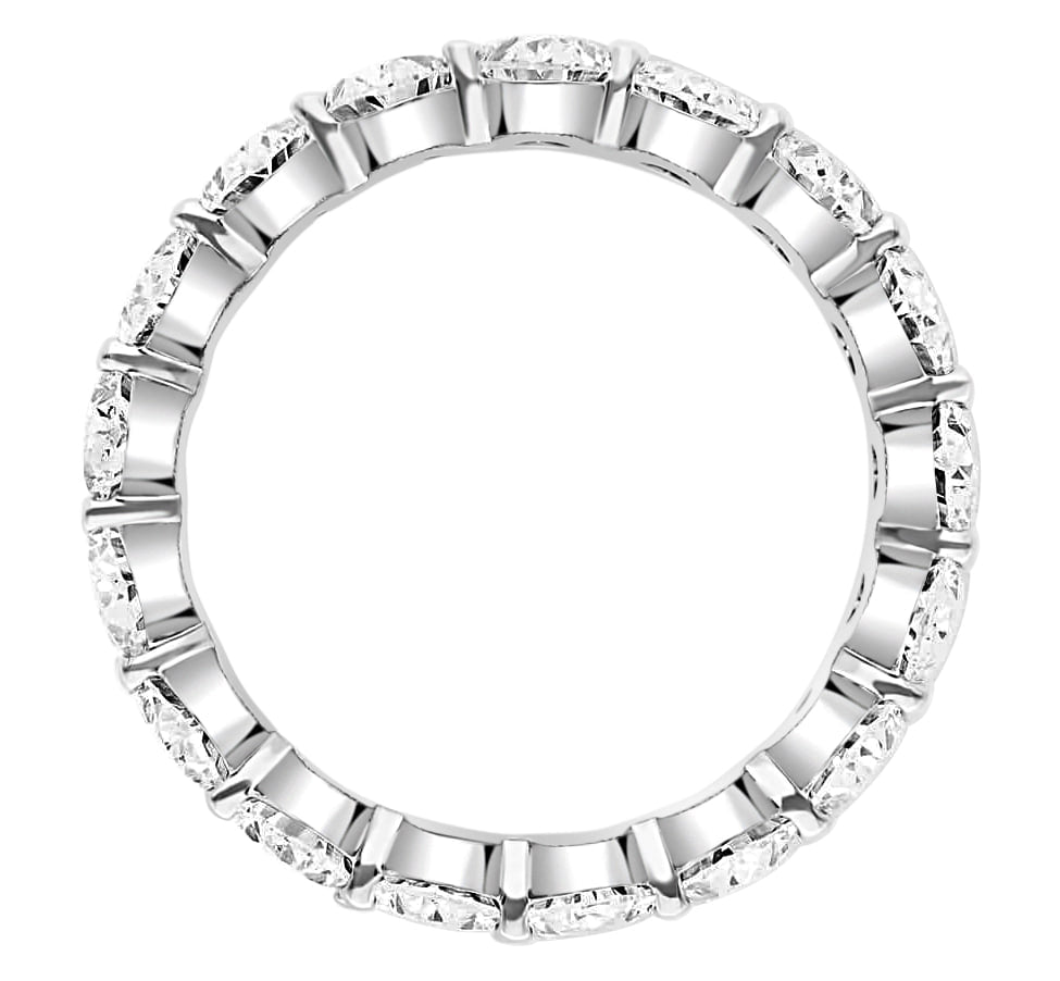 Oval Cut Eternity Diamond Ring (4.5 TCT)