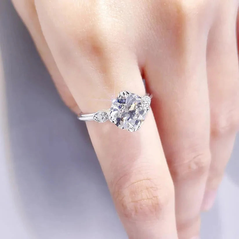 Vintage Old European Cut Solitaire Ring (2.5 CT)