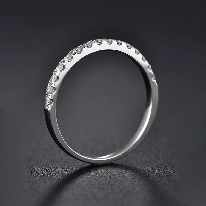 15-Stone Flush Set Diamond Ring