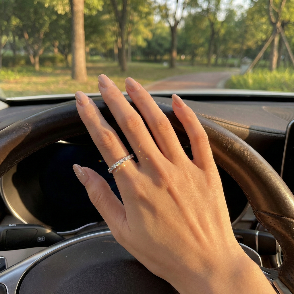 Marсeline Flush Set Lab Diamond Ring