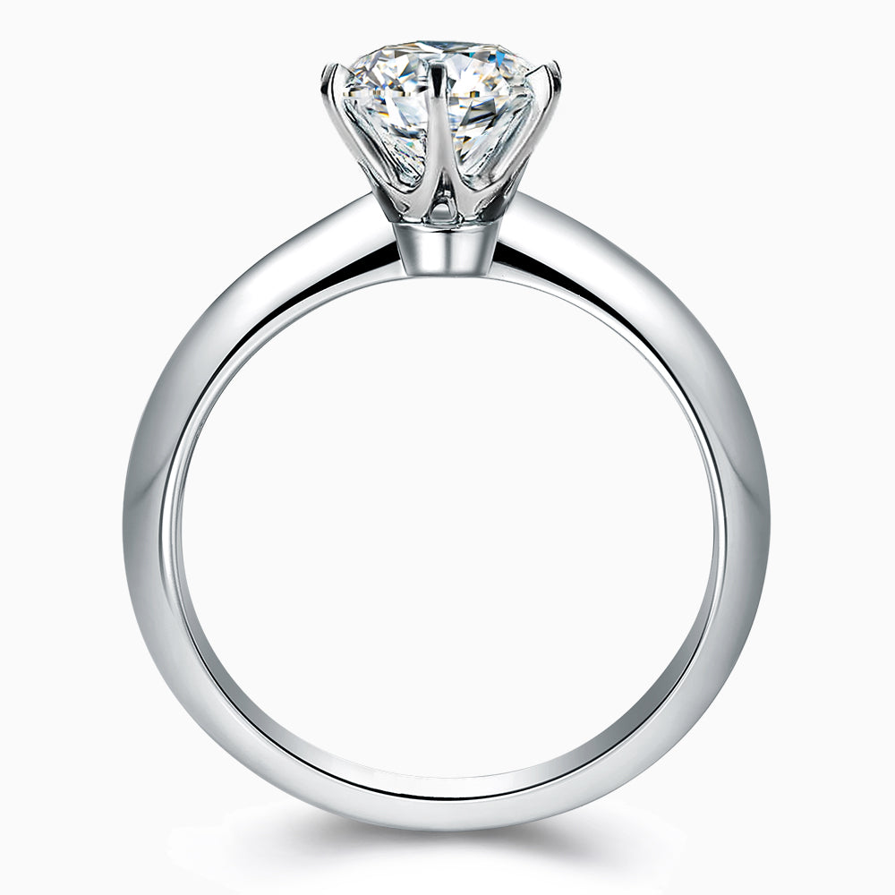 Timeless Round Stone Solitaire Ring