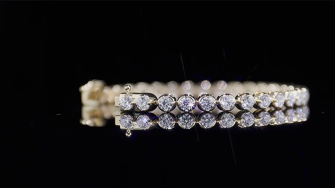 Regina Bezel Tennis Bracelet  (6.5 or 7 TCT)